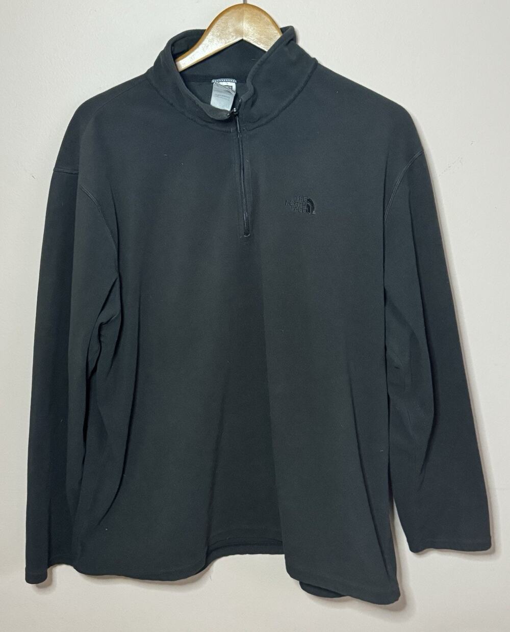 The North Face Men's Black Quarter Zip Pullover Fleece Classic 2XL XXL